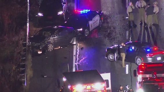 Driver rams police during wrong-way chase