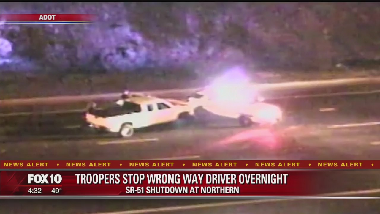DPS troopers stop wrong-way driver on State Route 51