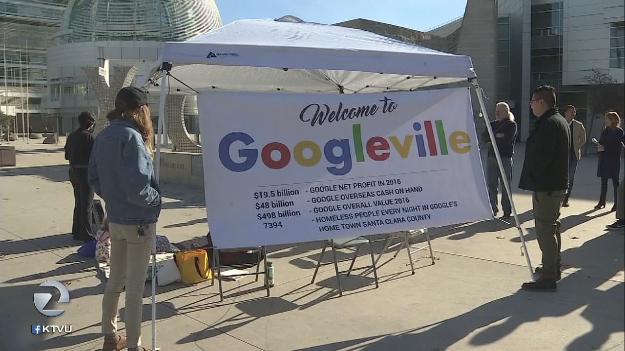 'Housing not Google': Group fasting in front of City Hall to protest new Diridon campus