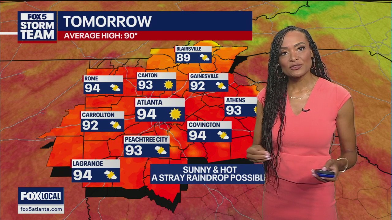 Saturday evening weather forecast