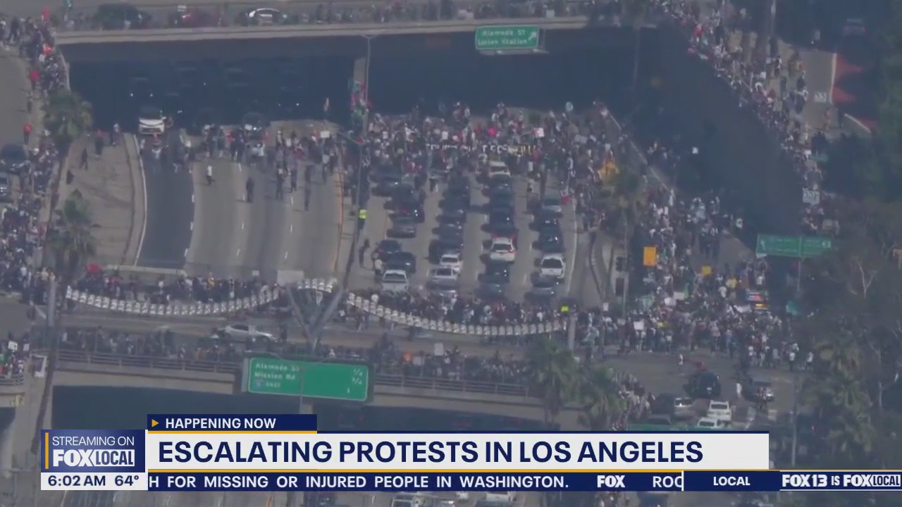 Los Angeles protests escalate: Monday update