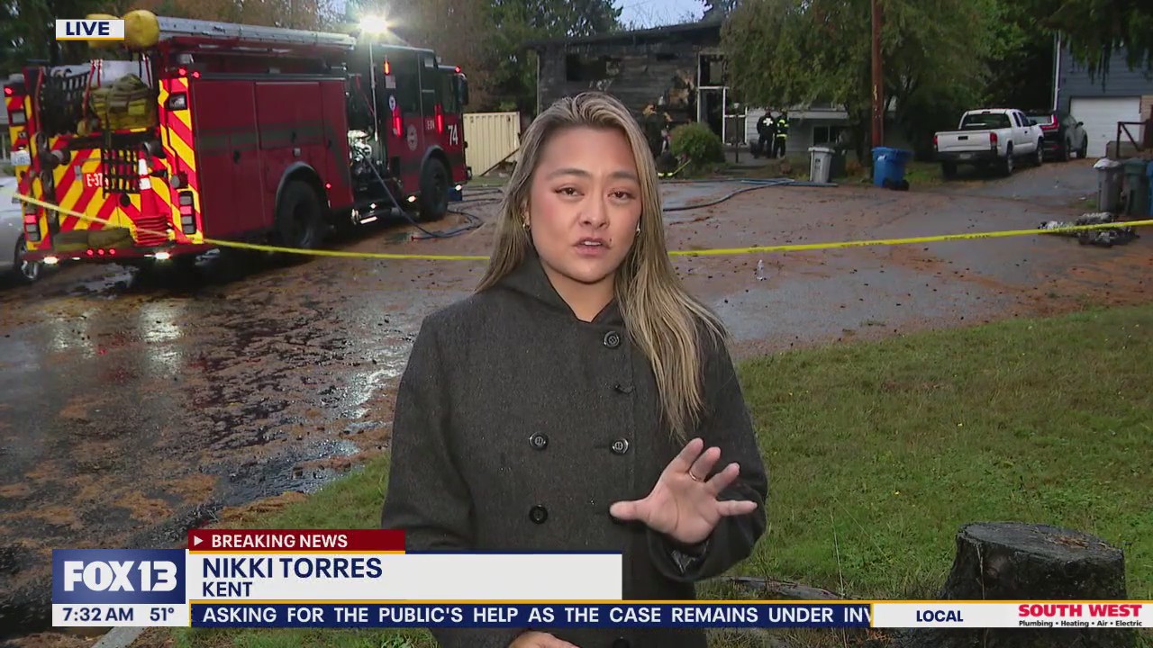 Crews knock down house fire in Kent, WA | FOX 13 Seattle