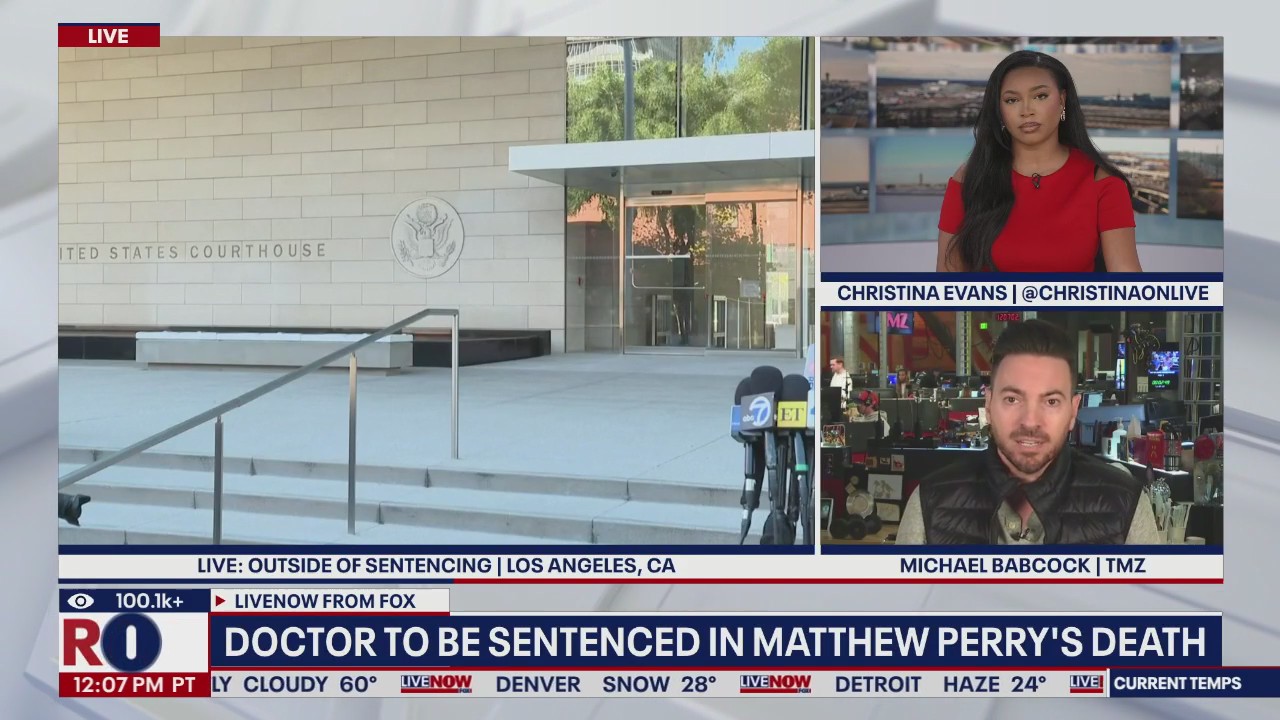 Doctor to be sentenced in Matthew Perry's death