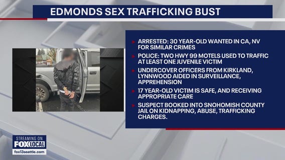 Edmonds police to arrest suspect in multistate human trafficking case
