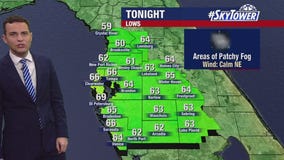 Tampa weather | Temps in the 60s on Sunday night