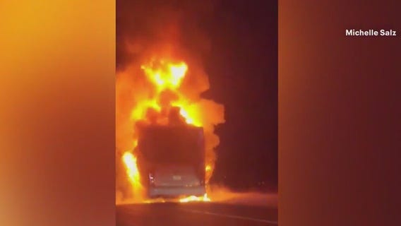MSOE wrestling team bus fire in Barron County