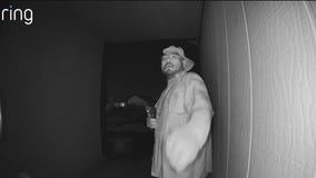 Newly wed couple finds armed man at front door