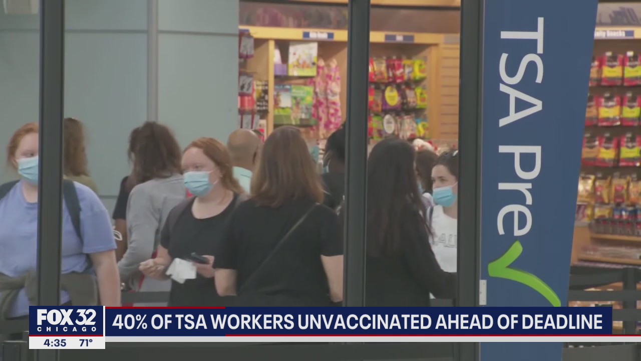40% of TSA workers unvaccinated ahead of deadline