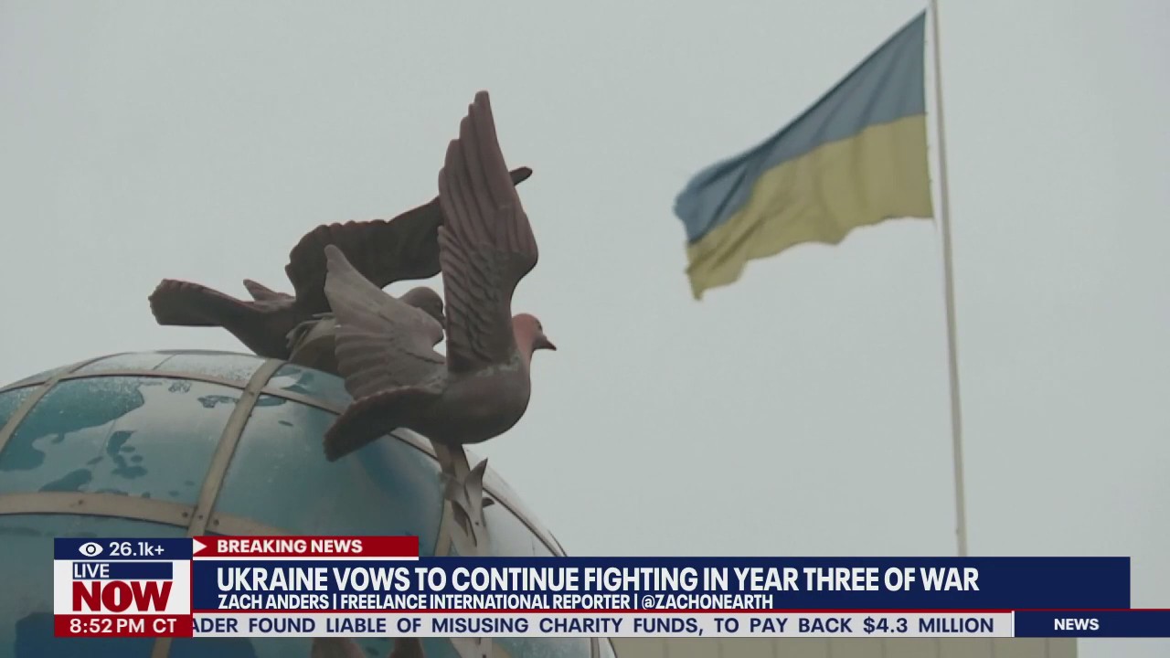 Ukraine vows to keep fighting in year 3 of war