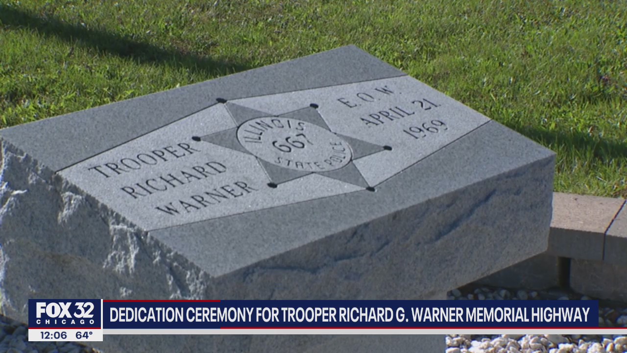 Dedication ceremony for Trooper Richard G. Warner Memorial Highway