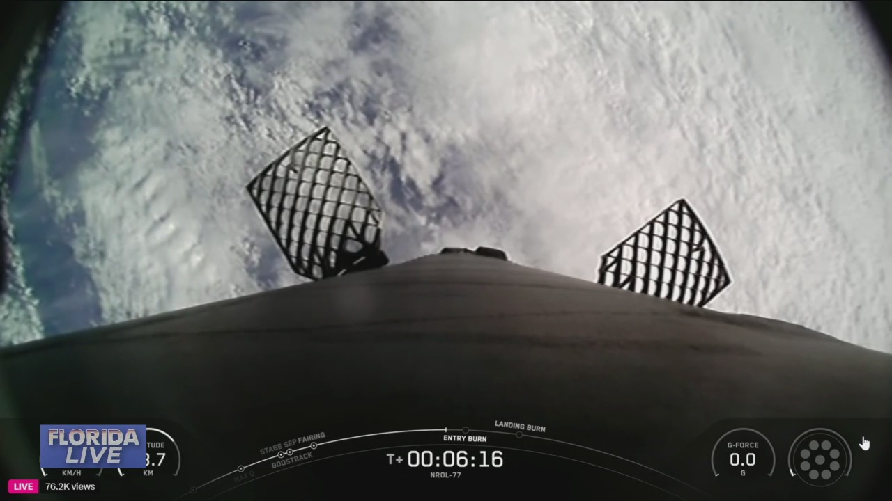 SpaceX NROL-77 mission launched into space