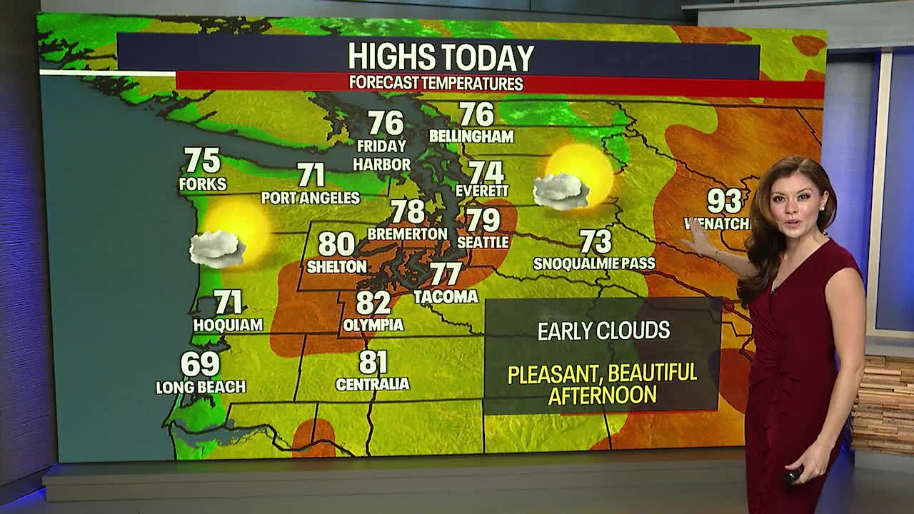 Cloudy Wednesday start, temps a few degrees warmer