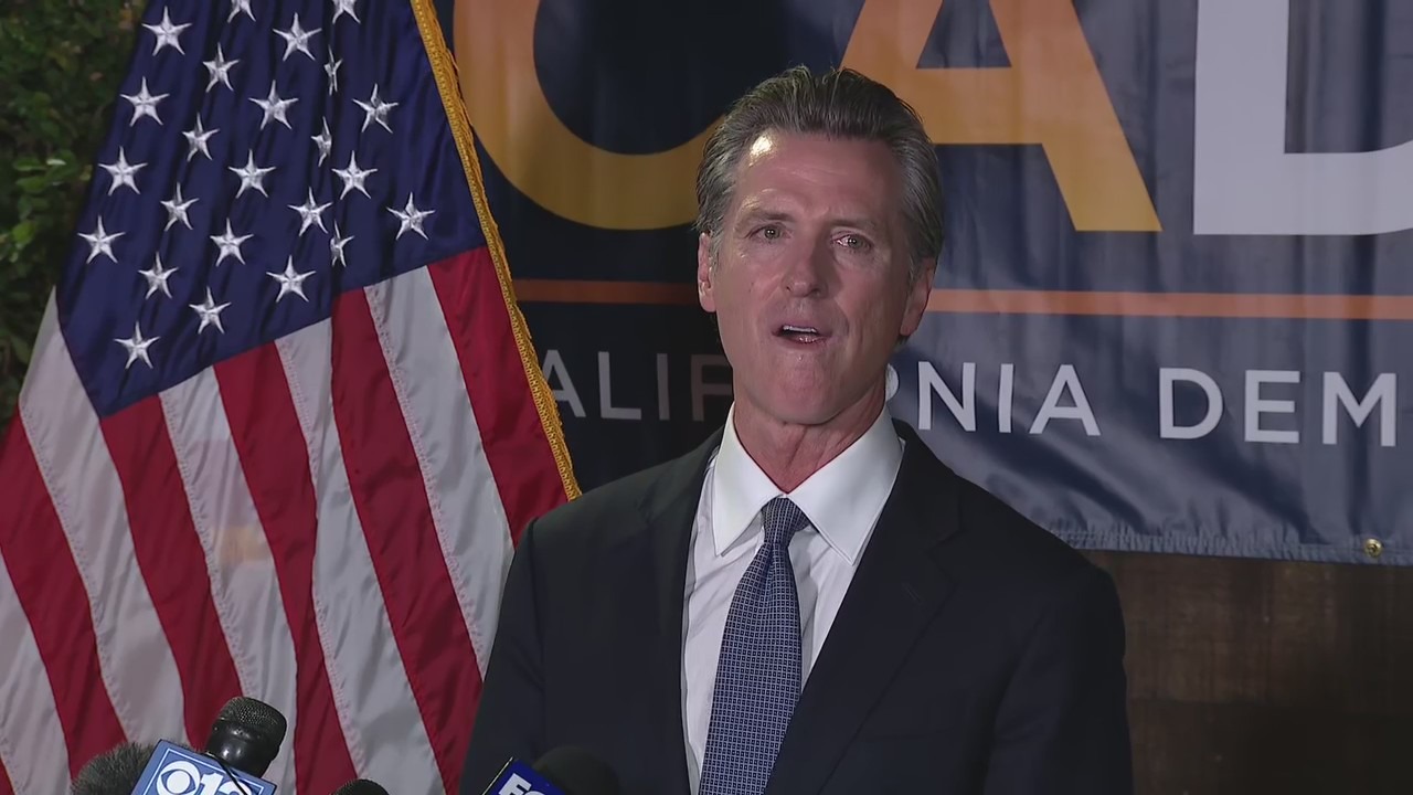 Gavin Newsom emotional after learning he'll remain California Governor