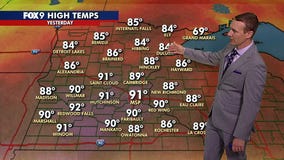 Fall-like temps ahead for Monday