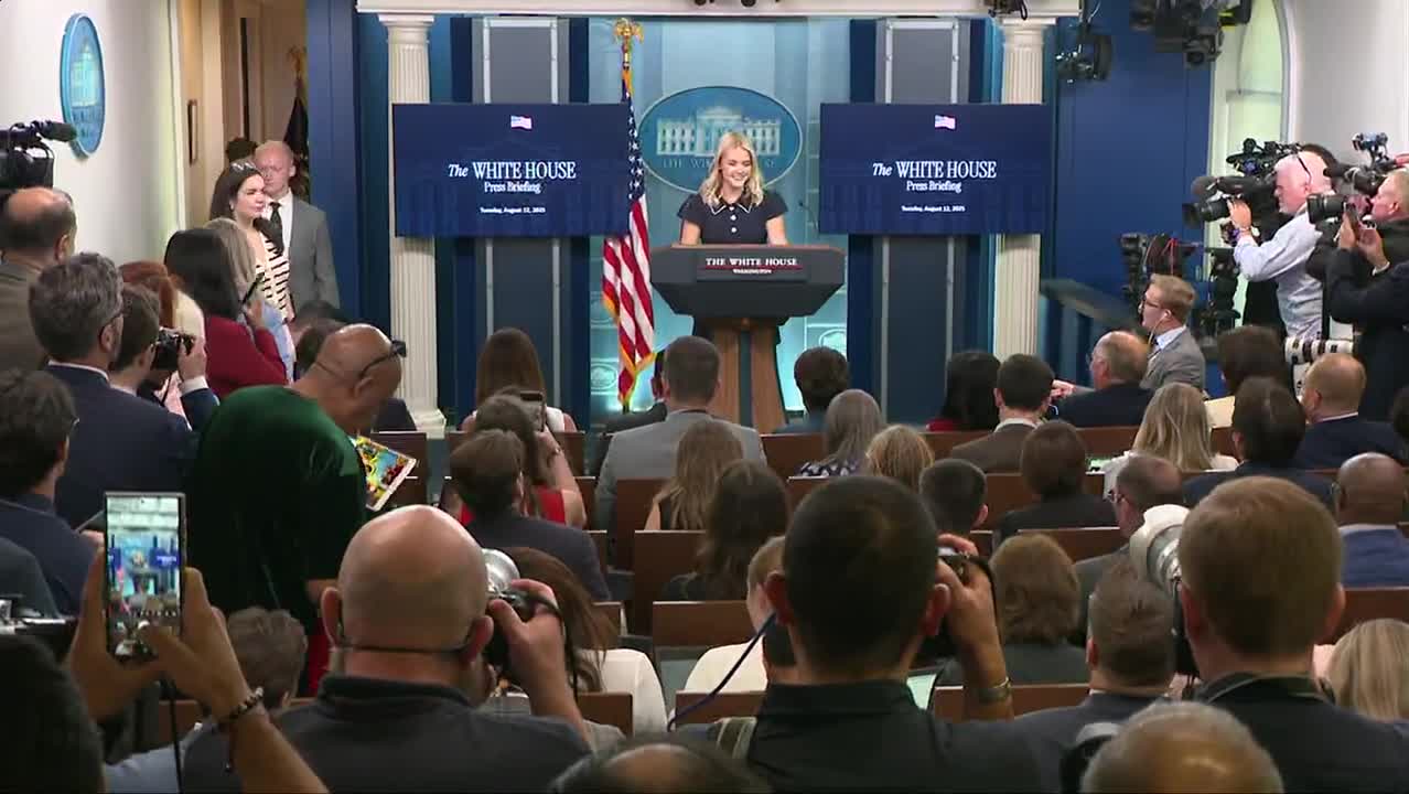 Full White House press briefing [Aug. 12, 2025]