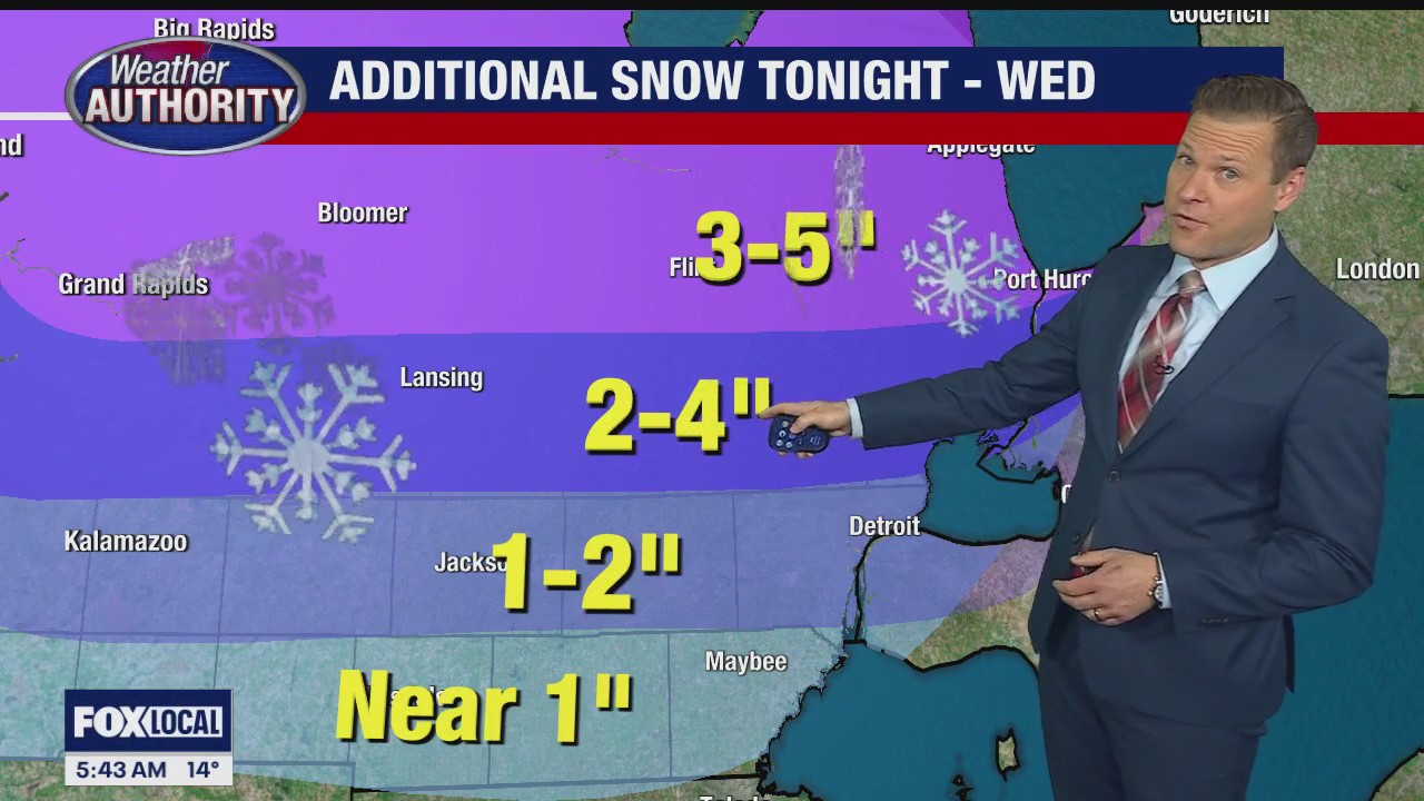 Two rounds of winter weather on the way between today and Wednesday