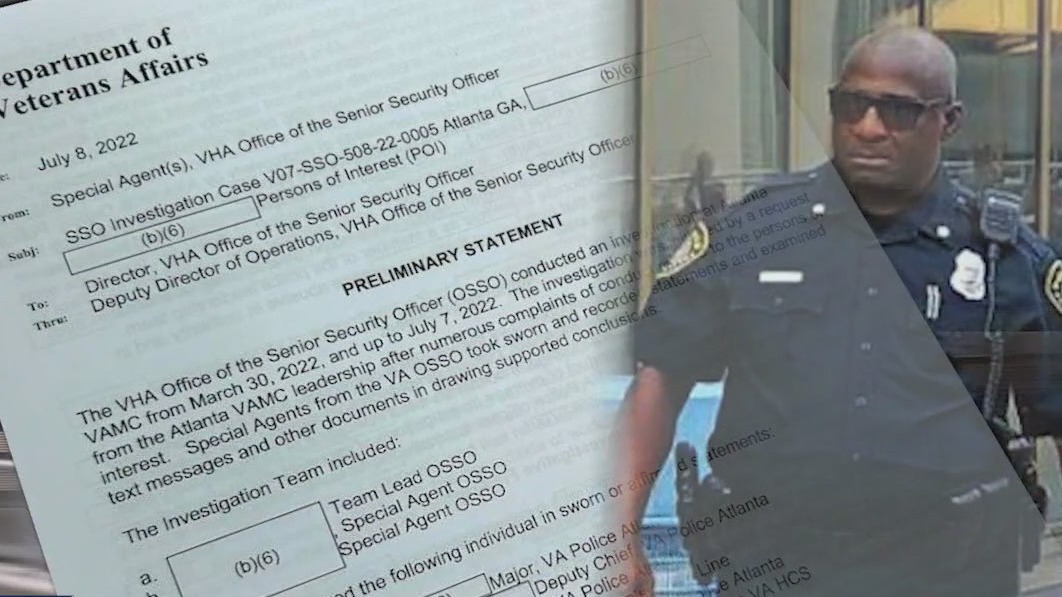 I-Team: 'Unacceptable behavior' prompts VA to suspend top cops at Atlanta Medical Center
