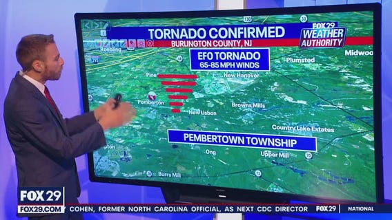 EF0 tornado confirmed in Burlington County