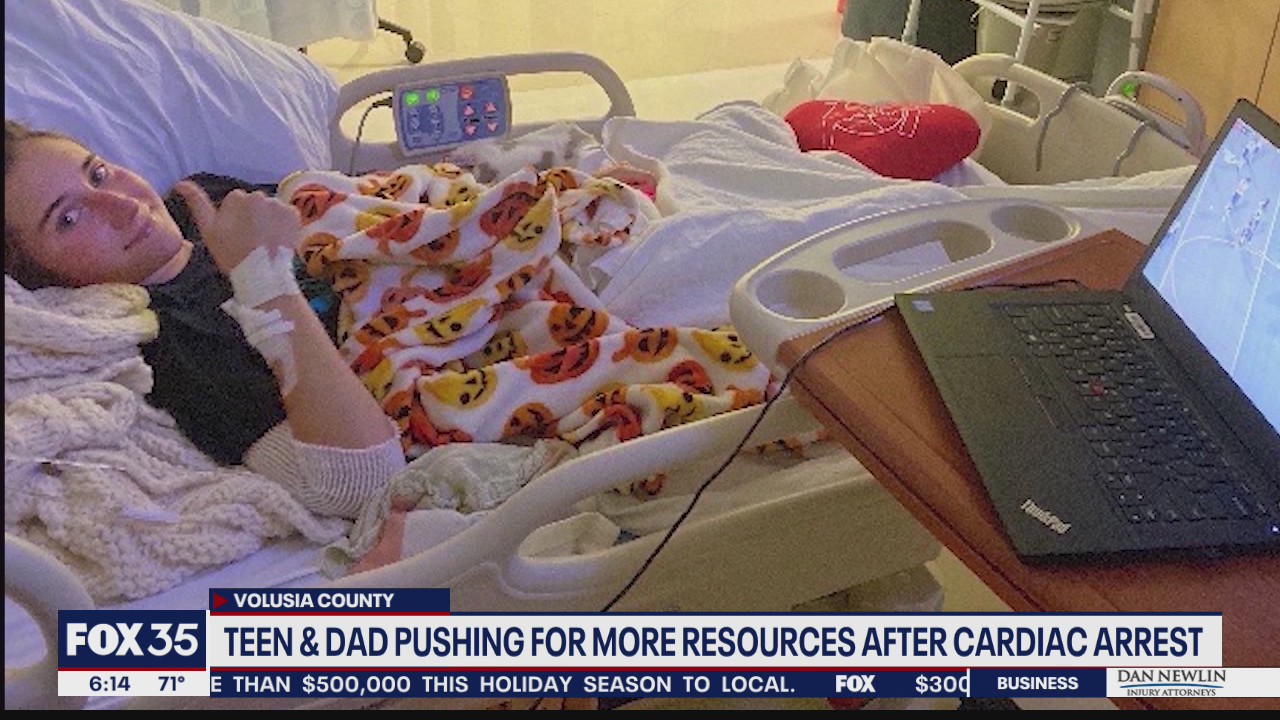 Teen, dad pushing for more resources after cardiac arrest
