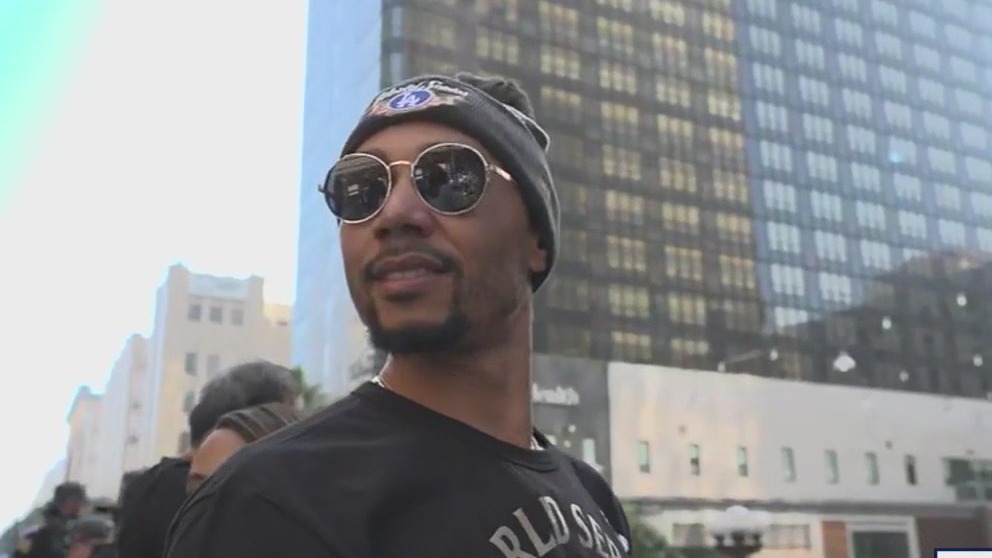 Mookie Betts celebrates another title