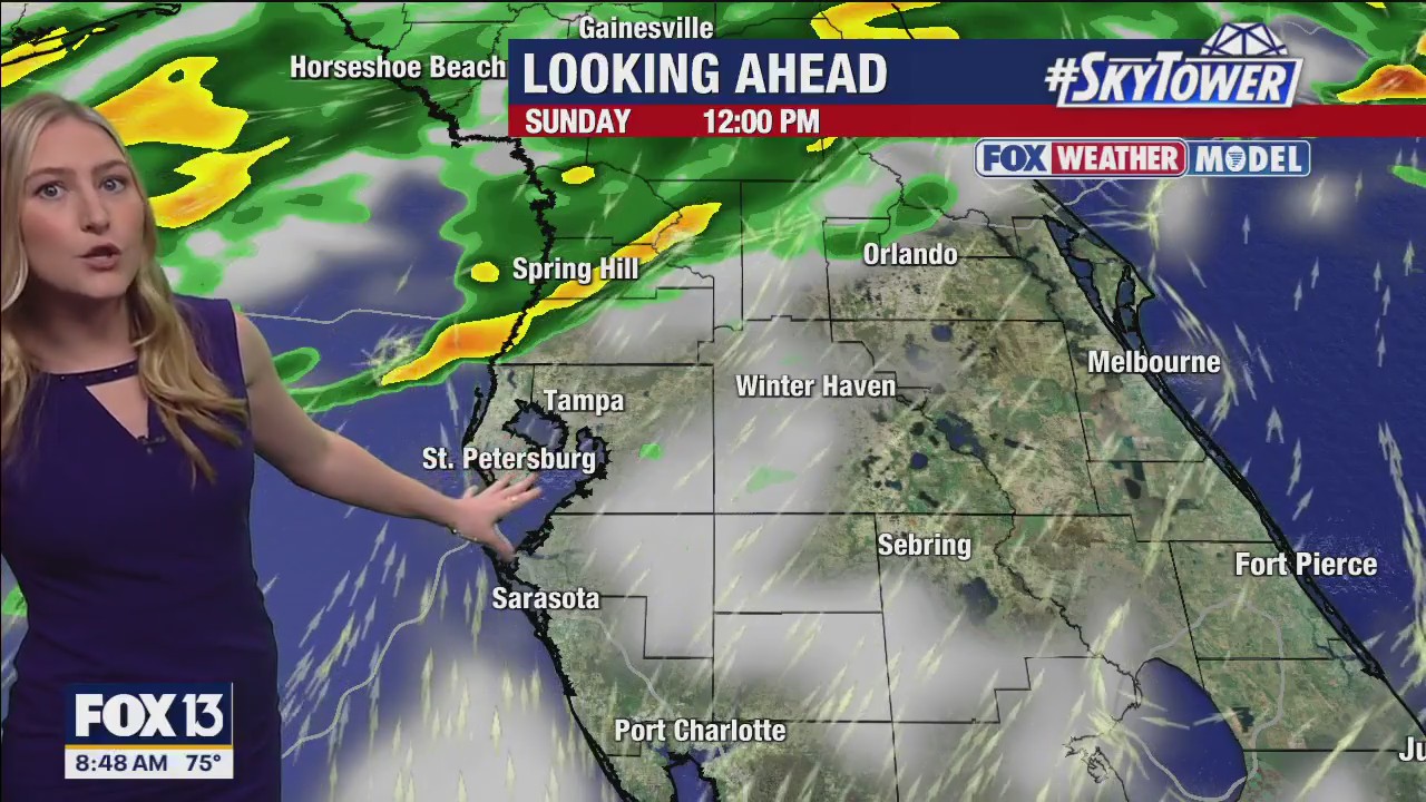 Tampa Bay weather | Cold front Sunday | FOX 13 Tampa Bay