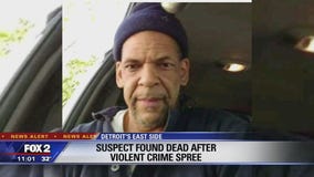 Suspect found dead, ending overnight manhunt that stretched from Canton to east Detroit