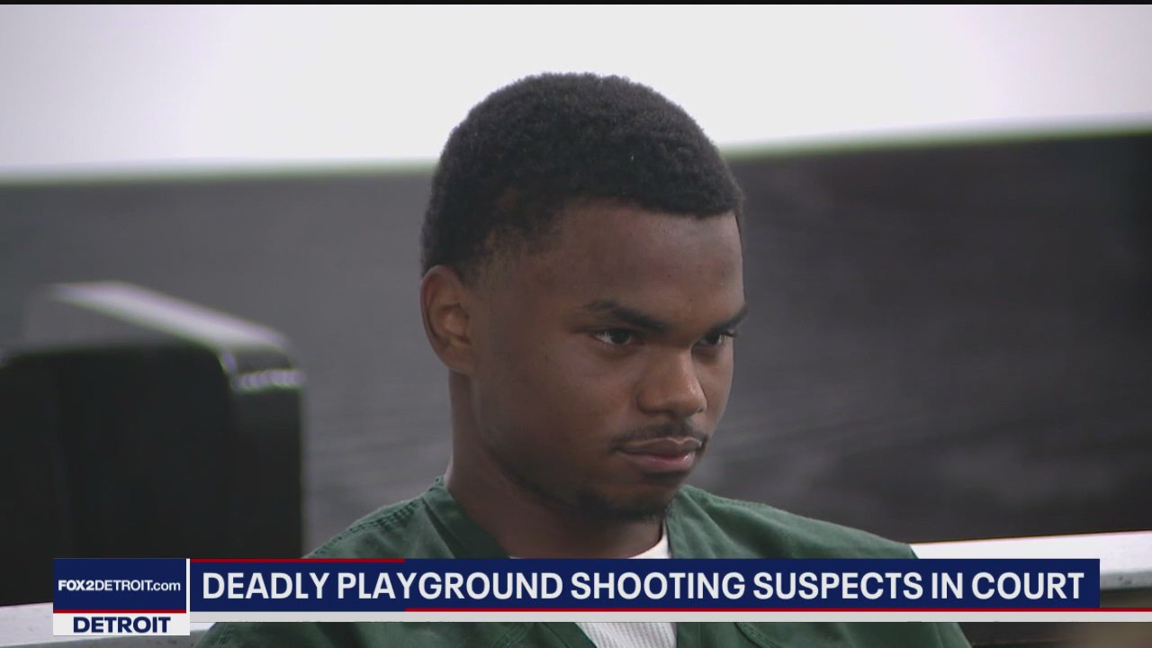 Emotional testimony in playground drive-by that killed 18- and 4-year-old.