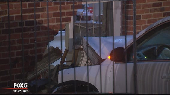 SUV crashes into apartment building in Bethesda