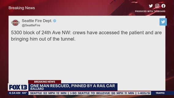 Man rescued from utility tunnel in Seattle's Ballard neighborhood