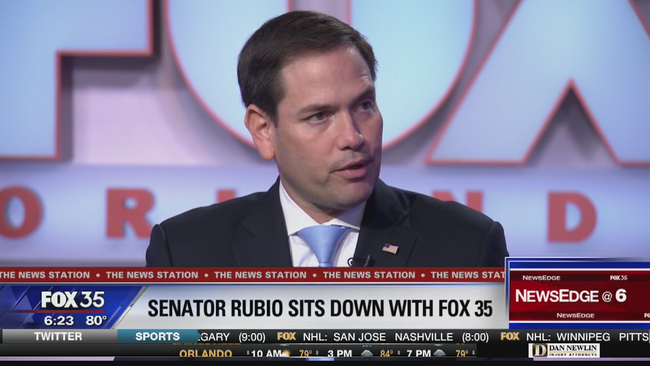 Senator Rubio visits FOX 35 studios