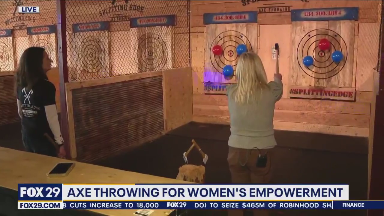 Splitting Edge Axe Throwing debuts axe throwing league for women's empowerment