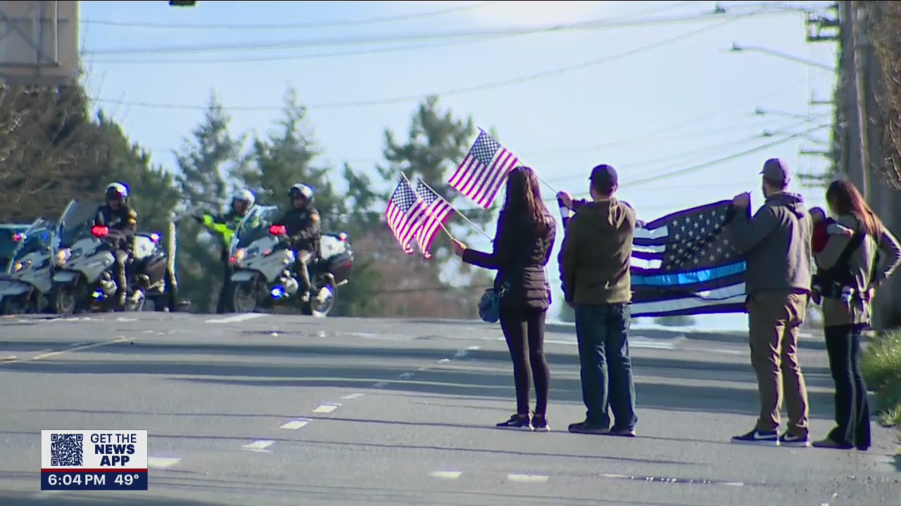 Fallen deputy's body transported from St. Joseph Hospital