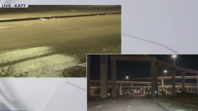Early morning look at Katy road conditions