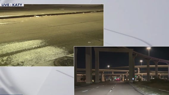 Early morning look at Katy road conditions
