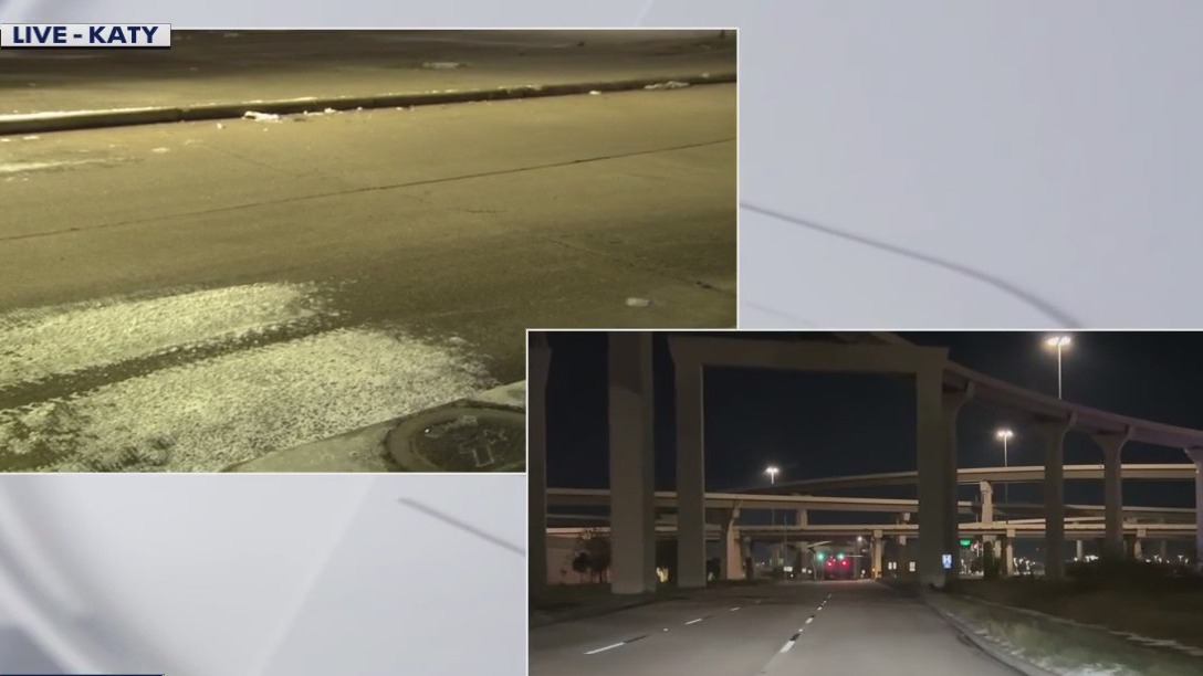 Early morning look at Katy road conditions