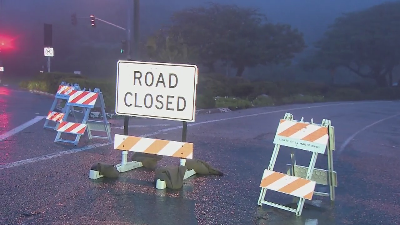 Boulder hits car, injures driver in Malibu