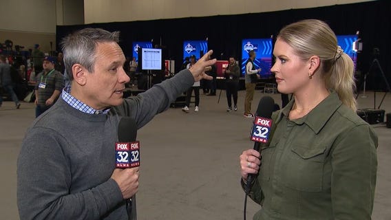 NFL Combine: FOX 32's Cassie Carlson catches up with Jeff Joniak on the Chicago Bears