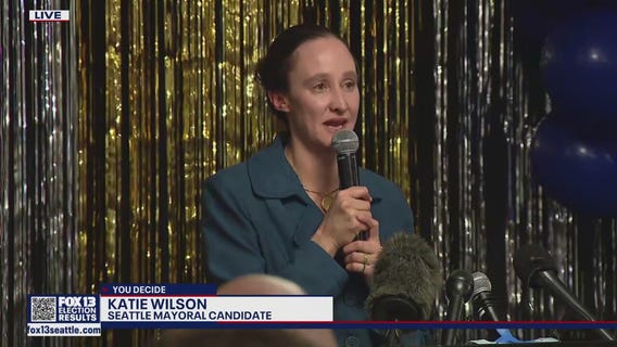 Katie Wilson speaks after first round of election results