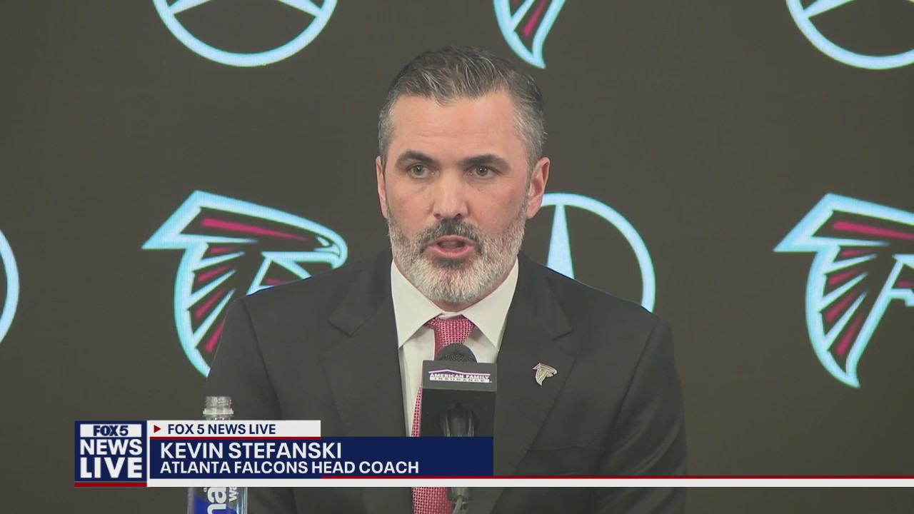 Kevin Stefanski introduced as Falcons' new head coach