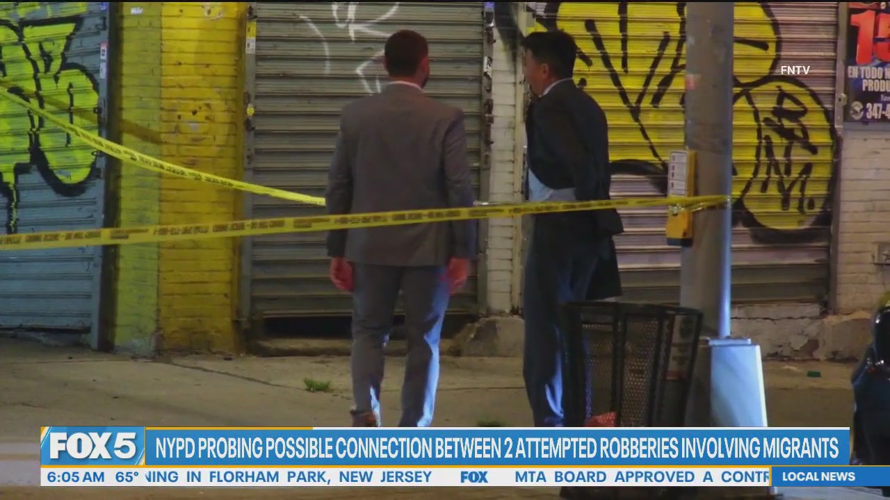 NYPD look for possible connection between 2 attempted robberies involving migrants