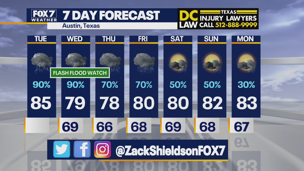 Noon weather forecast for May 18, 2021