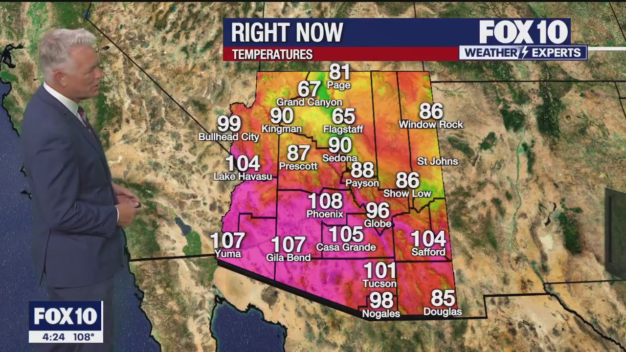 4 p.m. Weather Forecast - 8/2/23