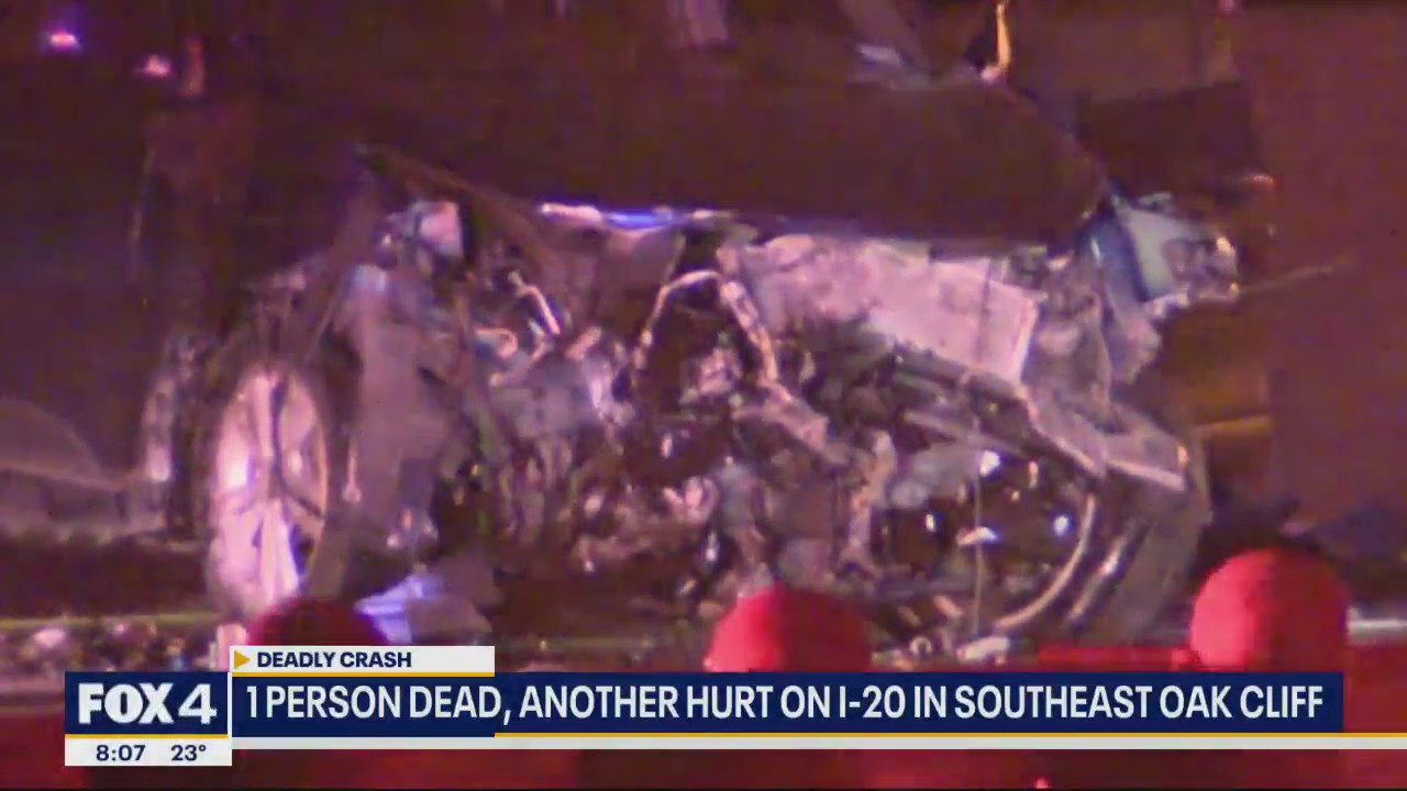 Early morning crash on I-20 in Dallas leaves 1 dead, 1 injured | FOX 4 ...