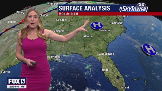 Tampa Weather | Scattered storms, high temps