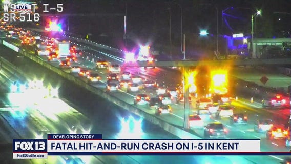 WSP investigates fatal hit-and-run on I-5 in Kent