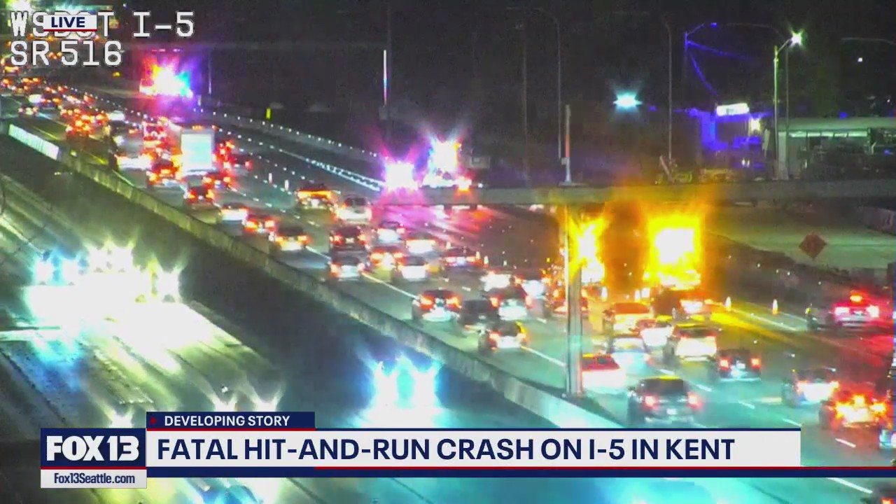 WSP investigates fatal hit-and-run on I-5 in Kent