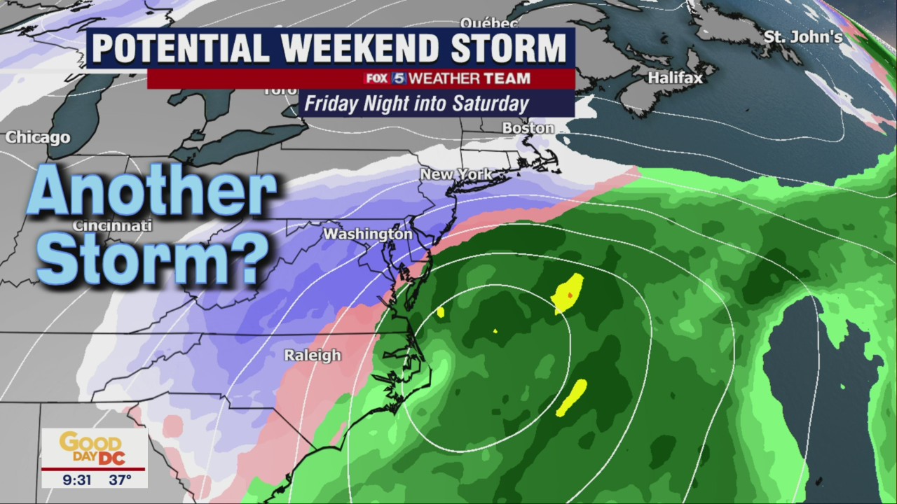 FOX 5 Weather forecast for Tuesday, January 18