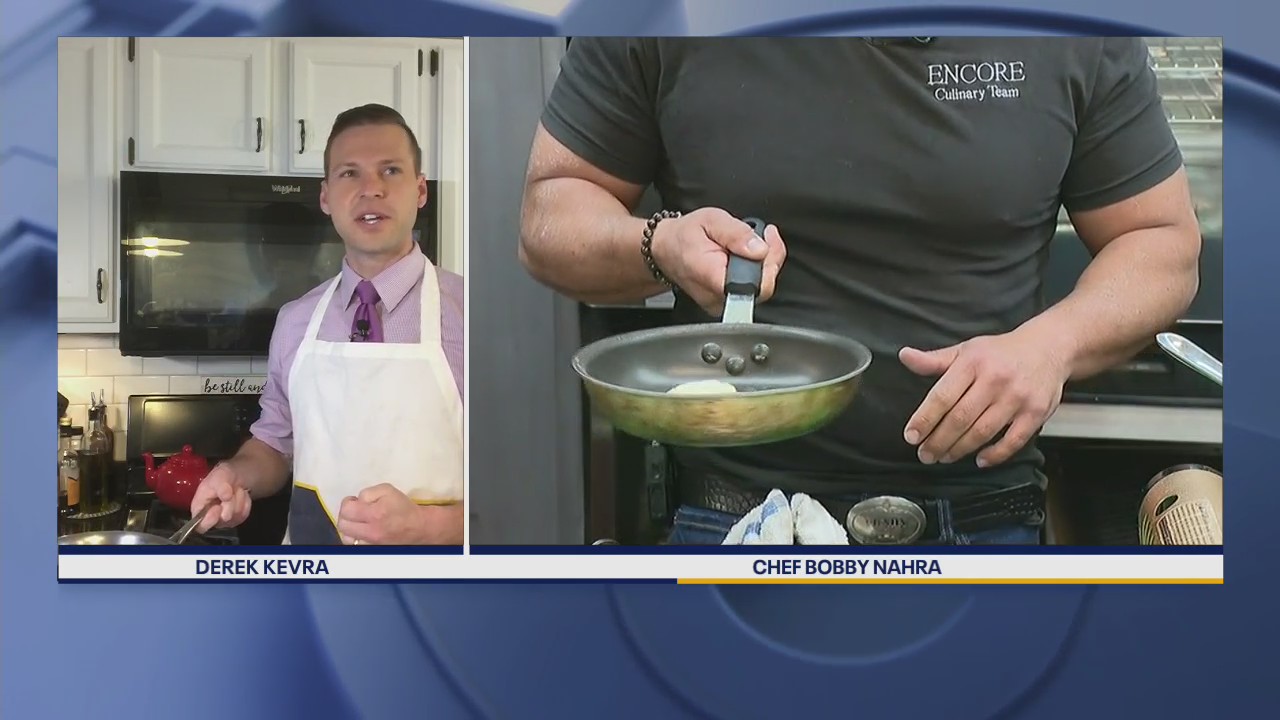 Chef Bobby's trick to practicing the 'omelette flip'