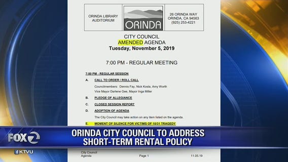 Orinda city council to address short-term rental policy
