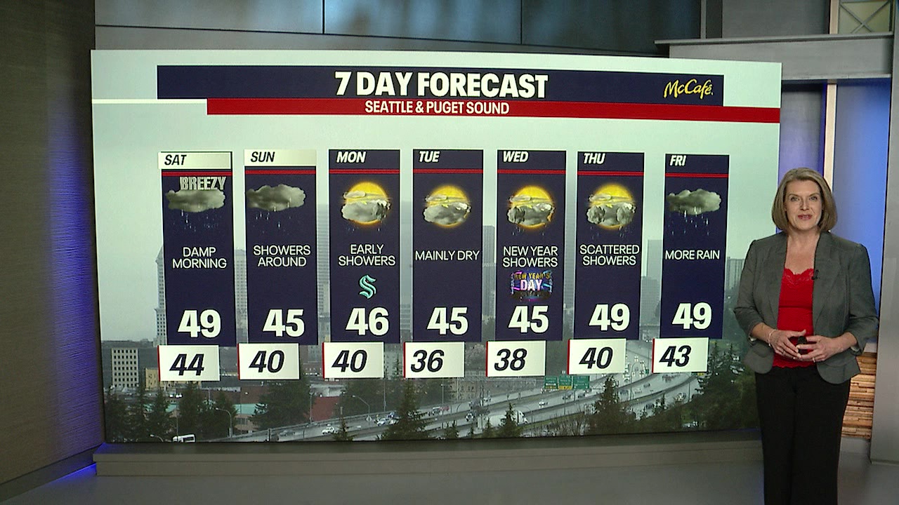 Seattle weather: Damp weekend ahead